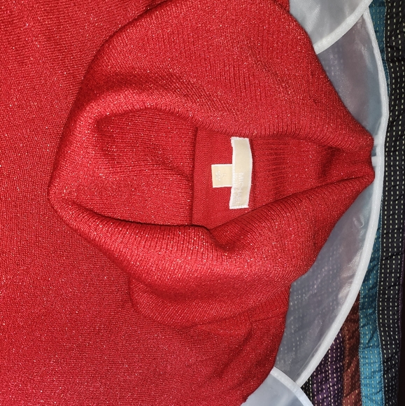 Sparkly Red Michael Kors lightweight sweater